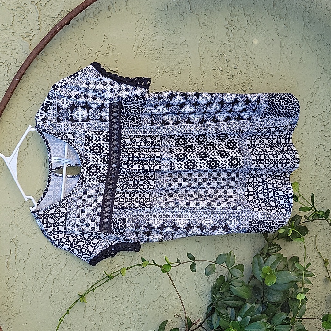 Flowy Patchwork Blouse
